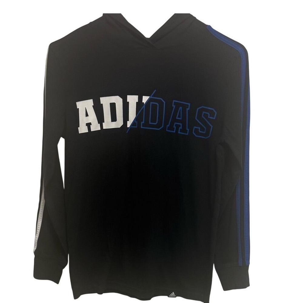 Adidas Black Garment with White Logo size M (10-12)